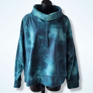 Old Navy Funnel Neck Cropped Microfleece Sweatshirt